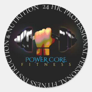 Personal Fitness Trainer Dumbbells Sticker