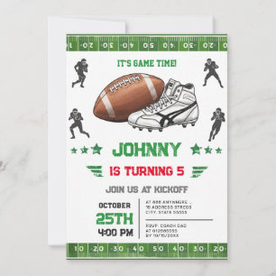 Personal Football Birthday Invitation