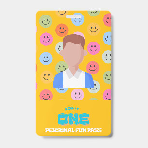 Personal Fun Pass Badge (Dude) -- Admit One