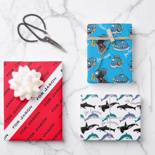 PERSONAL GIFT WRAP FOR SCUBA DIVERS  THREE STYLES