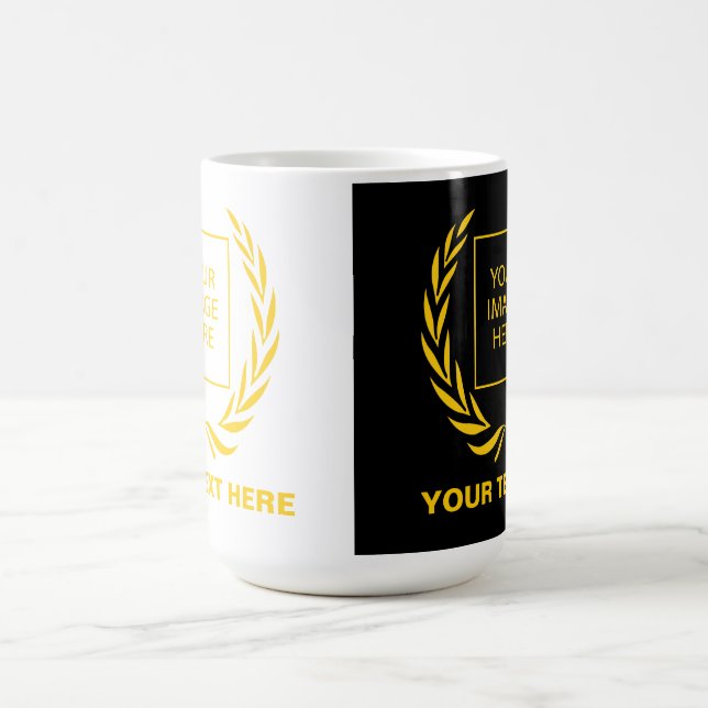 Personal Golden Laurel Wreath Coffee Mug (Center)