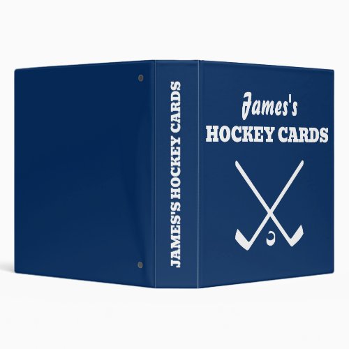 Personal hockey card folder