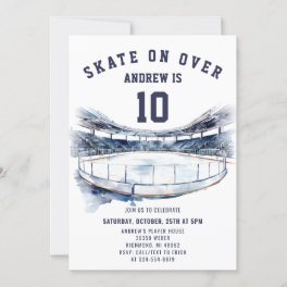 Personal Hockey Theme Birthday Party Invitation
