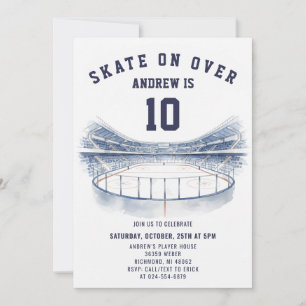 Personal Hockey Theme Birthday Party Invitation