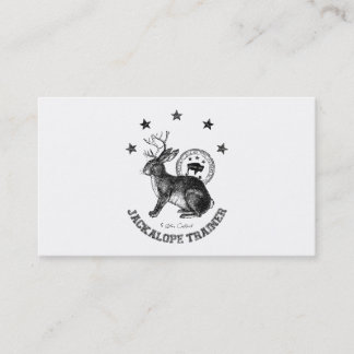 personal humor funny jackalope trainer business card