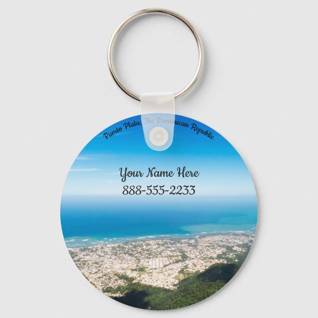 Personal Info | Dominican Republic Keychain (Front)