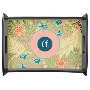 PERSONAL INITIAL William Morris PATTERN TRAY