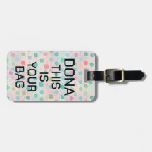 Personal Initials Luggage Bag Tags, Personalized T