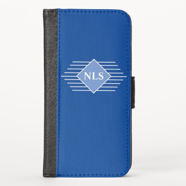Personal Initials of Gift Recipient iPhone Wallet Case (Front)