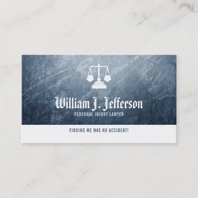 Personal Injury Attorney Business Cards (Front)