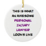 personal injury lawyer, awesome ceramic ornament