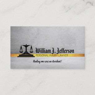 Personal Injury Lawyer Slogans Business Cards