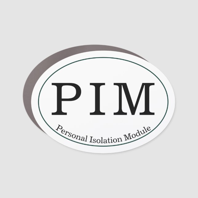 Personal Isolation Module Car Magnet (Front)