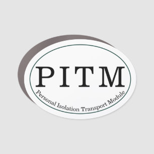 Personal Isolation Transport Module Car Magnet