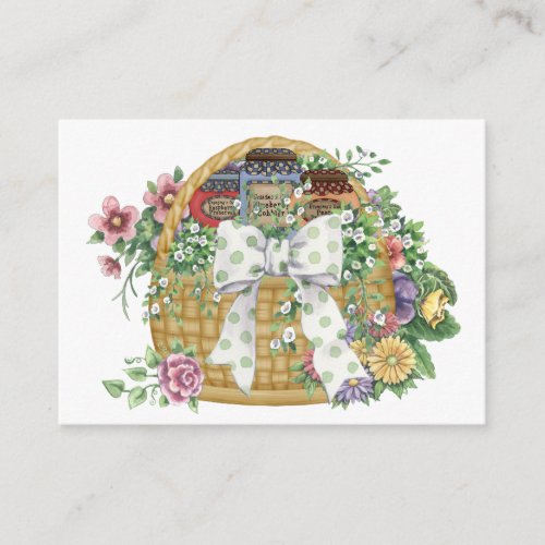 Personal Kitchen Basket Business / Enclosure Card Business Cards