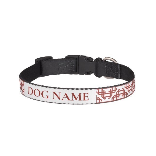 Personal Latvian pattern  Pet Collar (Front)