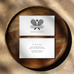 Personal Lawn Tennis Sports Coach Business Card