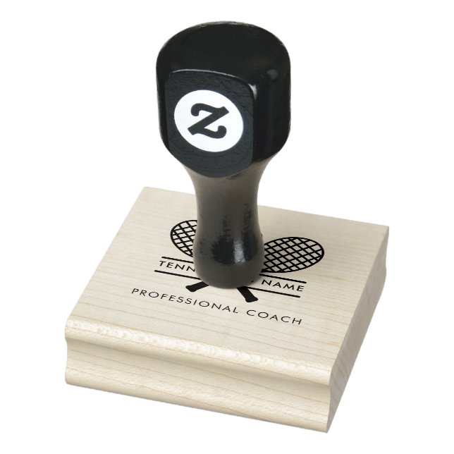 Personal Lawn Tennis Sports Team Coach Custom Rubber Stamp (Stamp)
