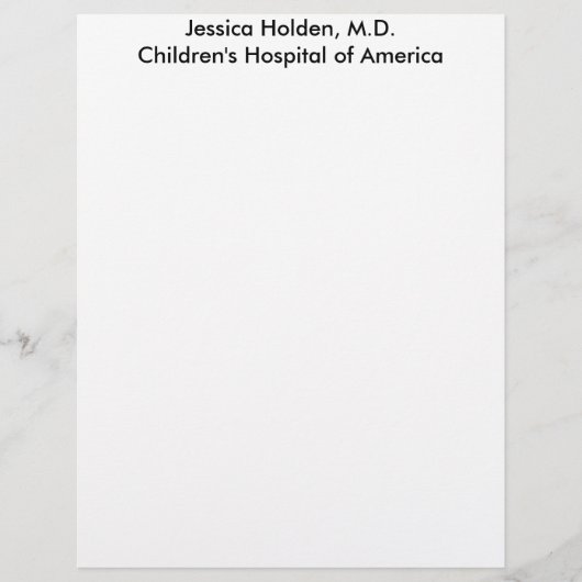 Personal Letterhead-Sample (Front)