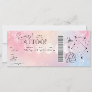 Personal Libra Tattoo Birthday Gift Card Voucher