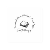 Personalised Book Stamp 'this Book Belongs To' Custom Stamp Bookish Gift  Library Stamp Teacher Stamp Gift for Reader Bookworm 