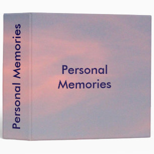 Personal Memories Binder
