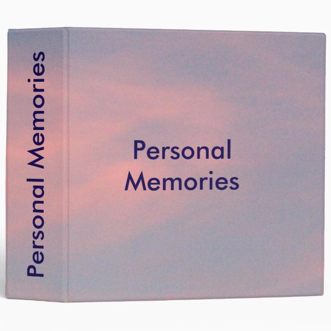 Personal Memories Binder (Front/Spine)