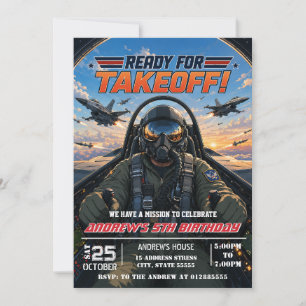 Personal modern Air force Birthday Invitation