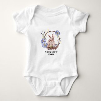 Personal Name Funny Bunny Happy Easter 