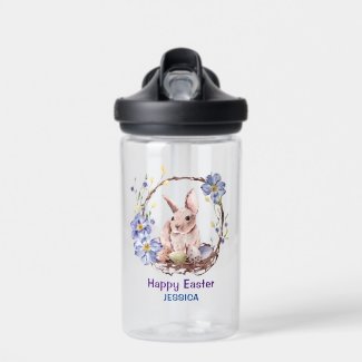Personal Name Funny Bunny Happy Easter 