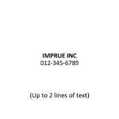 Personal Name & Phone Number Self-Inking Stamp (4910 Template)