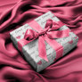 Personal Name Pink Hearts Wrapping Paper