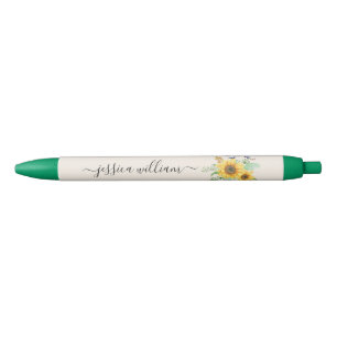 Personal Name sunflower spring Pen