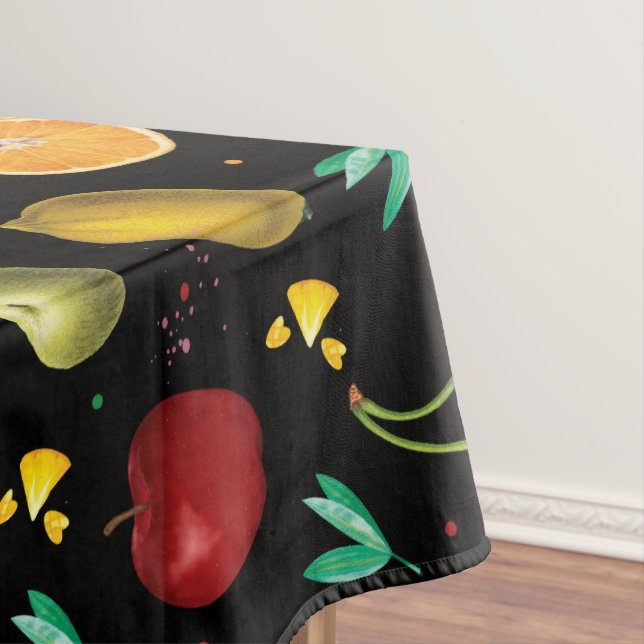 Personal Name Tropical Fruit And Vegetable Tablecloth (In Situ)