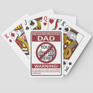 Personal Neighborhood Dad Sign Red X'd Out Poker Cards