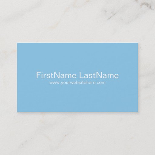 Customizable Personal Networking Business Cards in Blue
