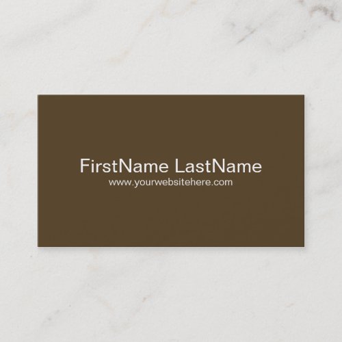 Personal Networking Business Cards in Brown