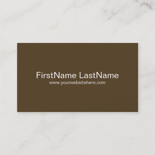 Customizable Personal Networking Business Cards in Brown