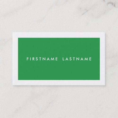 Personal Networking Business Cards in Green