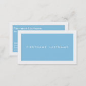 Personal Networking Business Cards in Light Blue (Front/Back)