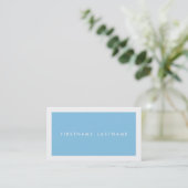 Personal Networking Business Cards in Light Blue (Standing Front)
