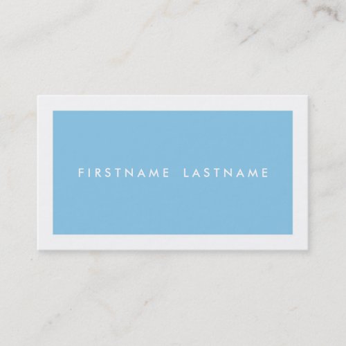 Personal Networking Business Cards in Light Blue