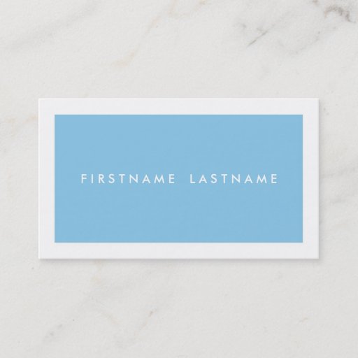 Customizable Personal Networking Business Cards in Light Blue