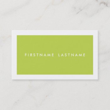 Personal Networking Business Cards In Light Green by rheasdesigns at Zazzle