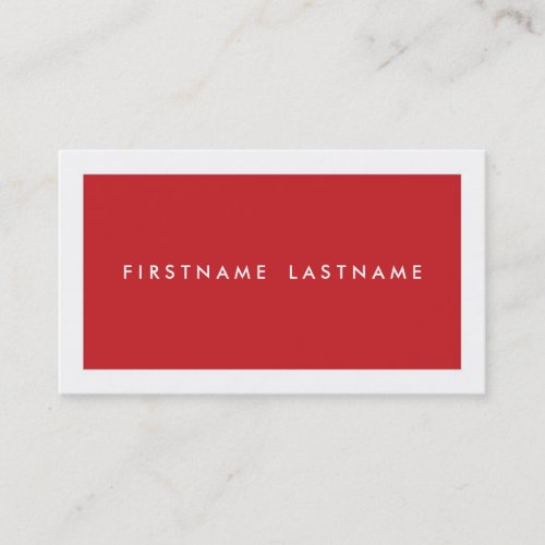 Personal Networking Business Cards in Red