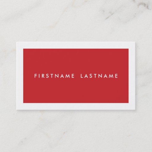 Customizable Personal Networking Business Cards in Red