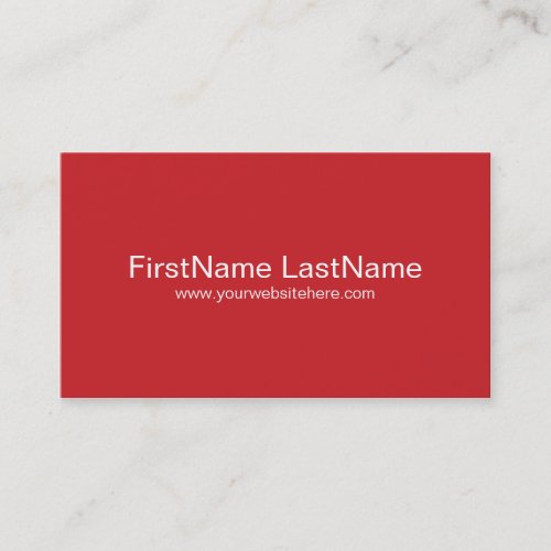 Personal Networking Business Cards in Red