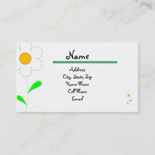 Customizable Personal Networking Card Business Card
