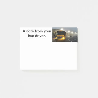 Personal notes from your bus driver