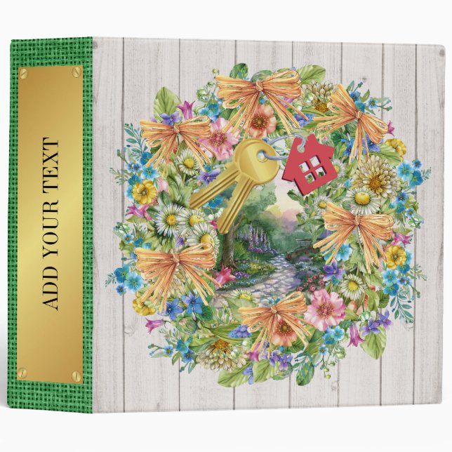 Personal or Business Notebook Binder (Front/Spine)